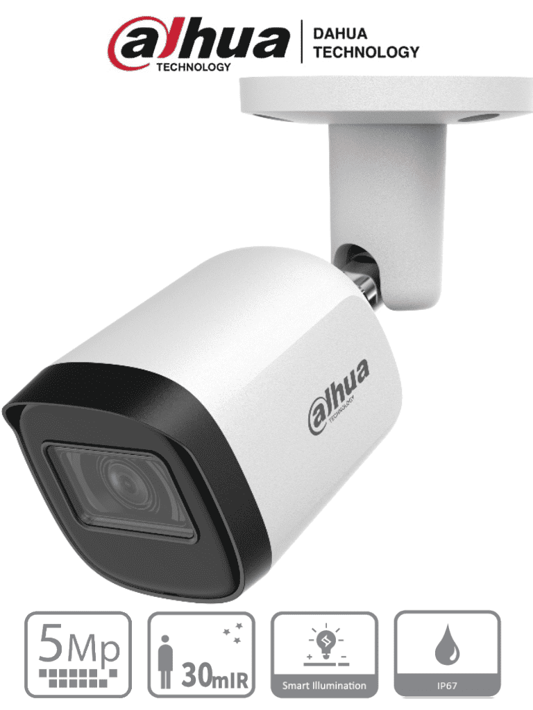 DAHUA HAC-B2A51N-U-28-S2 - Camara Bullet de 5 Megapixeles/ Lente de 2.8mm/ Angulo de visión 106 grados/ IR de 30 Mts/ IP67/ Metalica/ CVI/CVBS/AHD/TVI/ #LoNuevo #VolDH #M1 #VFL DAHUA HAC-B2A51N-U-28-S2 - Camara Bullet de 5 Megapixeles/ Lente de 2.8mm/ Angulo de visión 106 grados/ IR de 30 Mts/ IP67/ Metalica/ CVI/CVBS/AHD/TVI/ #LoNuevo #VolDH #M1 #VFL